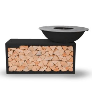 TIGER FIRE 112 ISLAND BLACK Plancha Barbecue