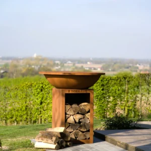 TIGER FIRE 88 CLASSIC STORAGE Plancha Barbecue in Corten Steel